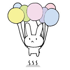 [LINEスタンプ] うささんの日々