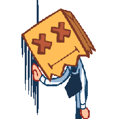 [LINEスタンプ] Paper-bag man 