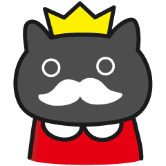 [LINEスタンプ] 猫王降臨 
