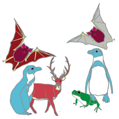 [LINEスタンプ] 動物の世界 