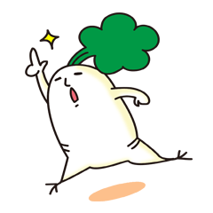 [LINEスタンプ] 大根君