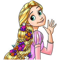 [LINEスタンプ] 塔の上のラプンツェル 