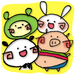 [LINEスタンプ] 「ぱんメロ」とかわいい仲間たち