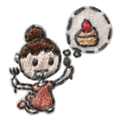 [LINEスタンプ] 刺繍妖精グミシカ