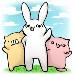 [LINEスタンプ] ウザいウサギのうざきさん
