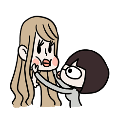 [LINEスタンプ] 日常姉妹スタンプ 