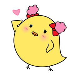 [LINEスタンプ] 乙女ヒヨ子 fetchpriority=high