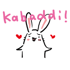 [LINEスタンプ] カバディウサギ 