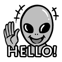 [LINEスタンプ] スペースエイリアン
