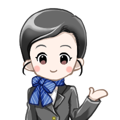 [LINEスタンプ] 客室乗務員＆パイロット 