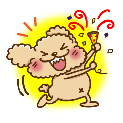 [LINEスタンプ] トイプーのぷう太郎 fetchpriority=high