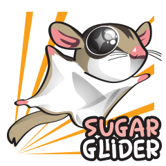 [LINEスタンプ] Sugar Glider