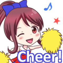 [LINEスタンプ] ミニ・チアガール・ダンシング