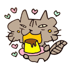 [LINEスタンプ] うしろむきネコ モスモス 