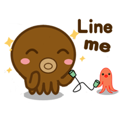 [LINEスタンプ] Tako Kun ＆ Mini Tako 