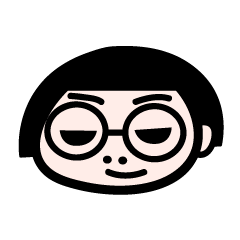 [LINEスタンプ] めがねちゃん