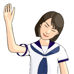 [LINEスタンプ] 女子学生、たかえ 
