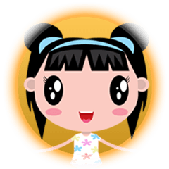 [LINEスタンプ] 賢くてかわいい女の子オリー 