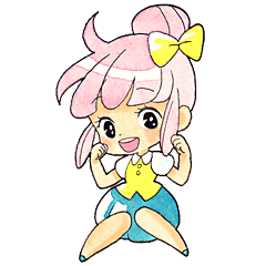 [LINEスタンプ] こんぺいとうガール サクラちゃん 