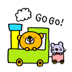 [LINEスタンプ] くまぽんとねずぽん