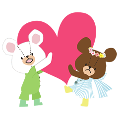 [LINEスタンプ] くまのがっこう 2 