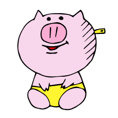 [LINEスタンプ] こぶたのぴっちょ