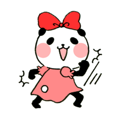 [LINEスタンプ] パンダの女の子ジュディ