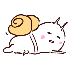 [LINEスタンプ] でんでんむしのだるい午後