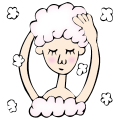 [LINEスタンプ] シャンプー女子 