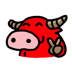 [LINEスタンプ] Red Buffalo 