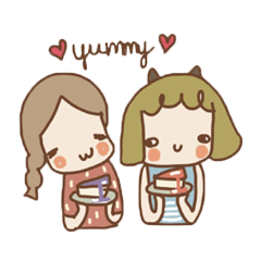[LINEスタンプ] Pie in Jar - FLASHYORANGE 