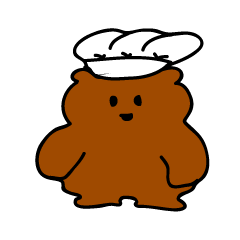 [LINEスタンプ] くまシェフのたーちゃんと野菜たち