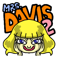 [LINEスタンプ] デイビス夫人2（英語バージョン） 