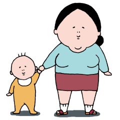 [LINEスタンプ] 育子さん〜ママ編〜