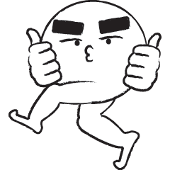 [LINEスタンプ] まゆげふさ男（関西弁編） fetchpriority=high