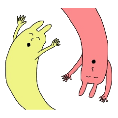 [LINEスタンプ] 3匹の★のび～るうさぎさん！ 