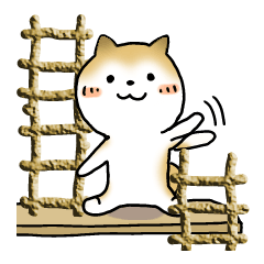[LINEスタンプ] つなげるスタンプ！日本犬ちびマルちゃん 