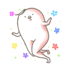 [LINEスタンプ] ももちりが体で伝えるスタンプ
