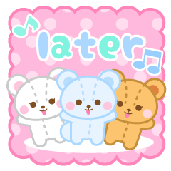 [LINEスタンプ] Three Bears-English- 
