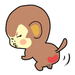 [LINEスタンプ] おさるくん 