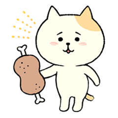 [LINEスタンプ] 困り顔のねこさん（シンプル英語版）
