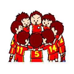 [LINEスタンプ] ∞サッカー男子∞ 