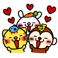 [LINEスタンプ] 動物たちのあいづち みーんな集合ver 