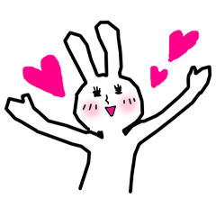 [LINEスタンプ] バンギャルウサギ子 