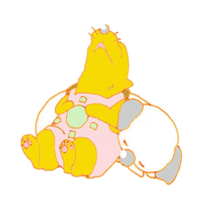 [LINEスタンプ] もこじぃちびばぁ 