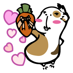 [LINEスタンプ] ハムスターじゃないよ！モルモットだよ！ 