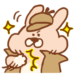 [LINEスタンプ] うさぎのシャーロック 