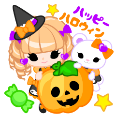 [LINEスタンプ] ハロウィンガール Petite Ellie⑨ 