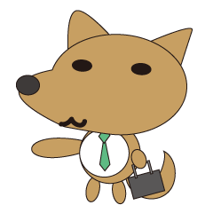 [LINEスタンプ] The salaried dog English version 