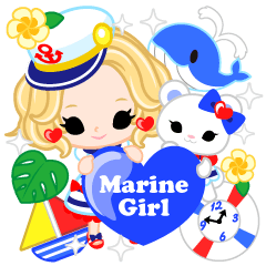[LINEスタンプ] マリンガール 